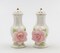 Ceramic Pink Rose Jar With Gold Trim Salt And Pepper Shakers, Home Décor, Gift for Her, Gift for Mom, Kitchen Décor